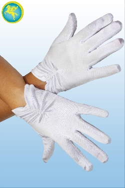 GUANTI LICRA BAMBINA BIANCHI 